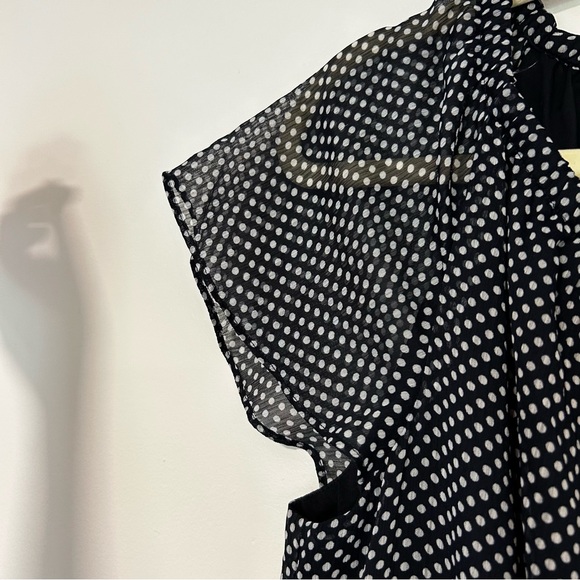 Jones New York Dresses Blue and White Polka Dot Dress Size 10 - Picture 5 of 9